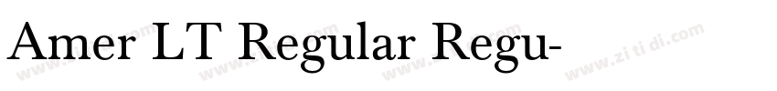 Amer LT Regular Regu字体转换 Amer LT Regular Regu字体转换